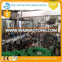 2000bph automatic L- type beer washing filling capping line