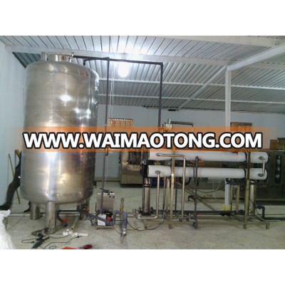 2000LH washing filling capping bottled drinking water factory/3 in 1 water filling factory at Lybia/5L bottled purified water